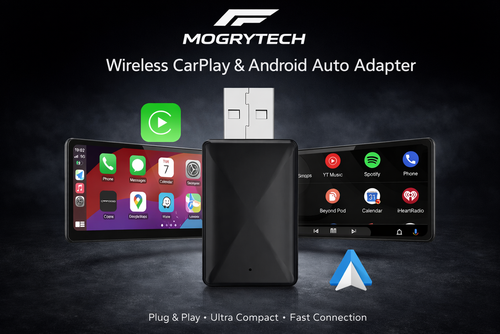 CarPlay Android Auto Wireless Adapter | Convert Wired to Wireless Car Dongle