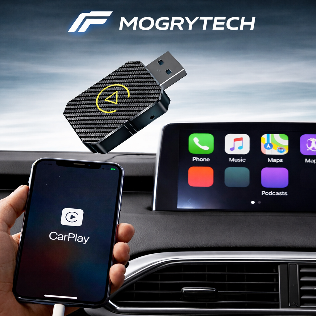 Wireless CarPlay Android Auto Adapter | Plug & Play USB Bluetooth Dongle