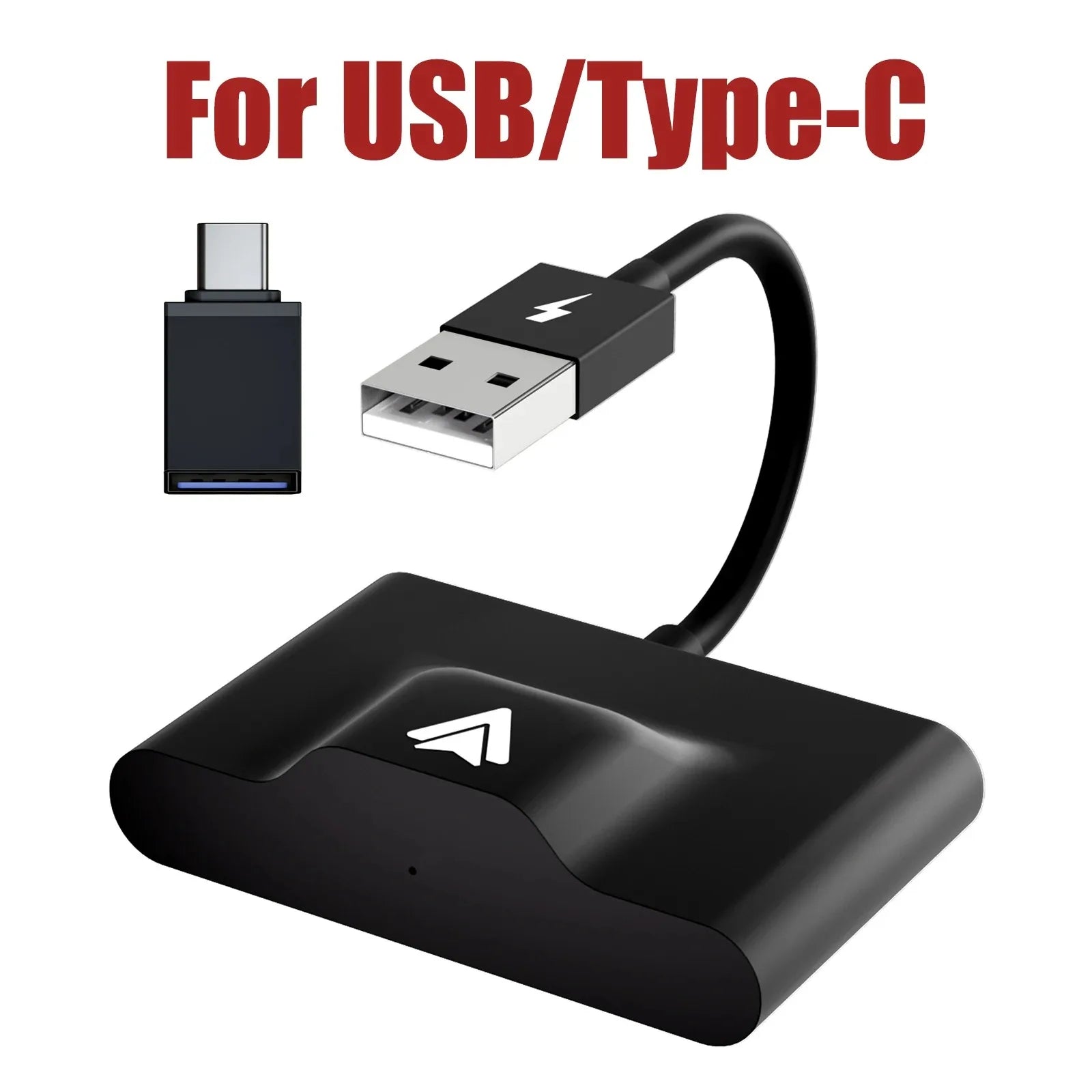 Wireless CarPlay Adapter for iPhone & Android | Convert Wired to Wireless USB/Type-C