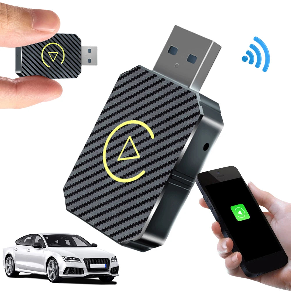 Wireless CarPlay Android Auto Adapter | Plug & Play USB Bluetooth Dongle