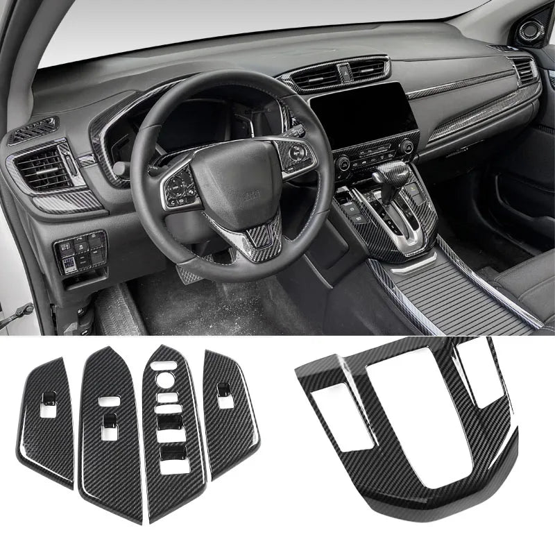 Honda CR-V Interior Trim Kit 2017-2021 | Carbon Fiber Pattern Complete Set