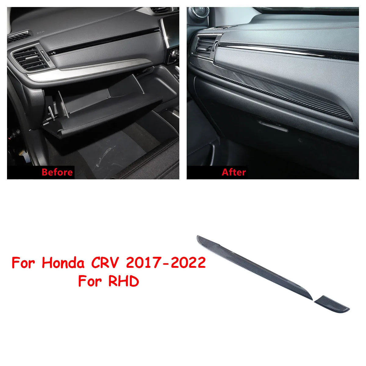 Honda CR-V Interior Trim Kit 2017-2021 | Carbon Fiber Pattern Complete Set