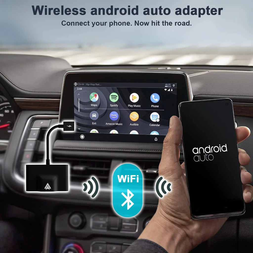 Wireless CarPlay Adapter for iPhone & Android | Convert Wired to Wireless USB/Type-C