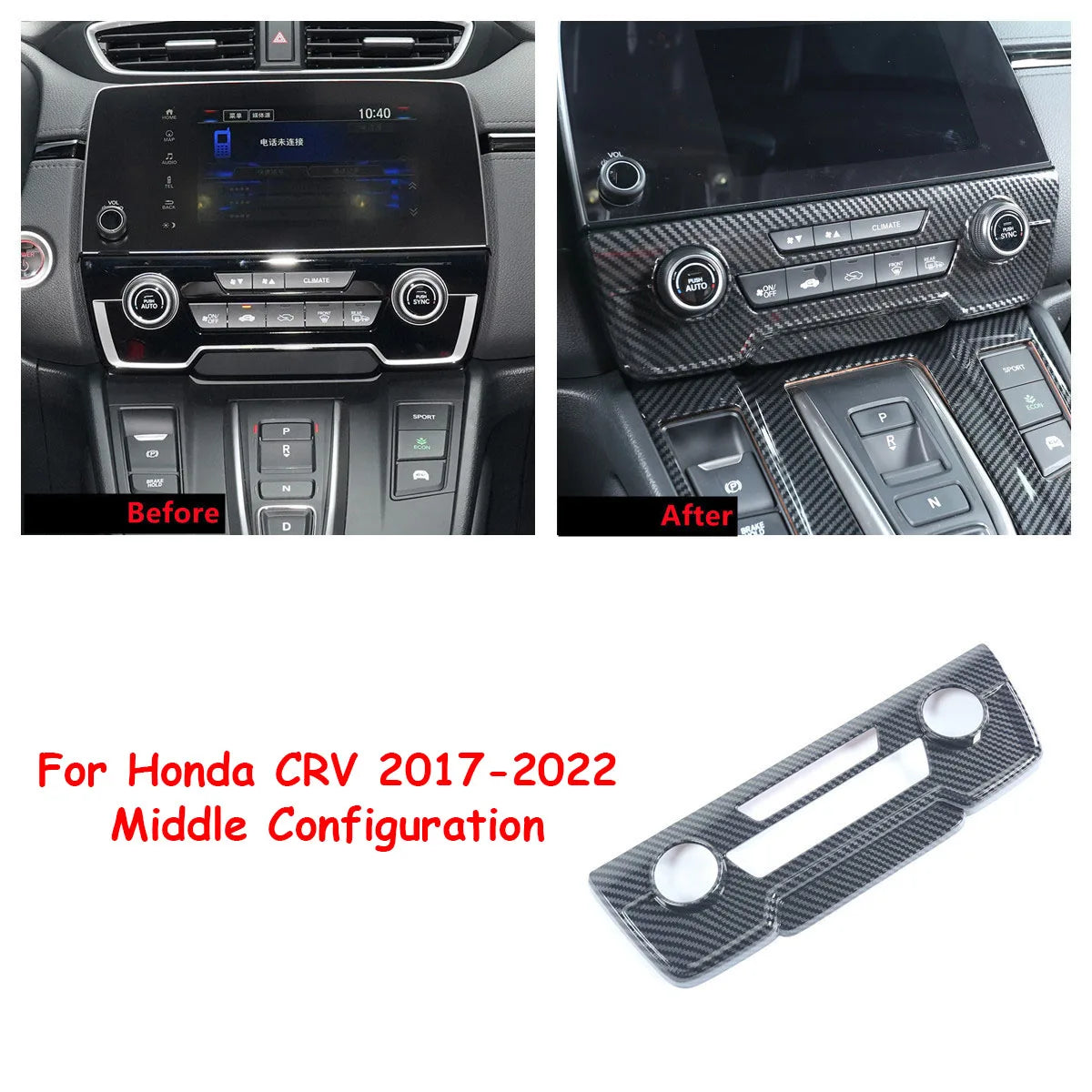 Honda CR-V Interior Trim Kit 2017-2021 | Carbon Fiber Pattern Complete Set