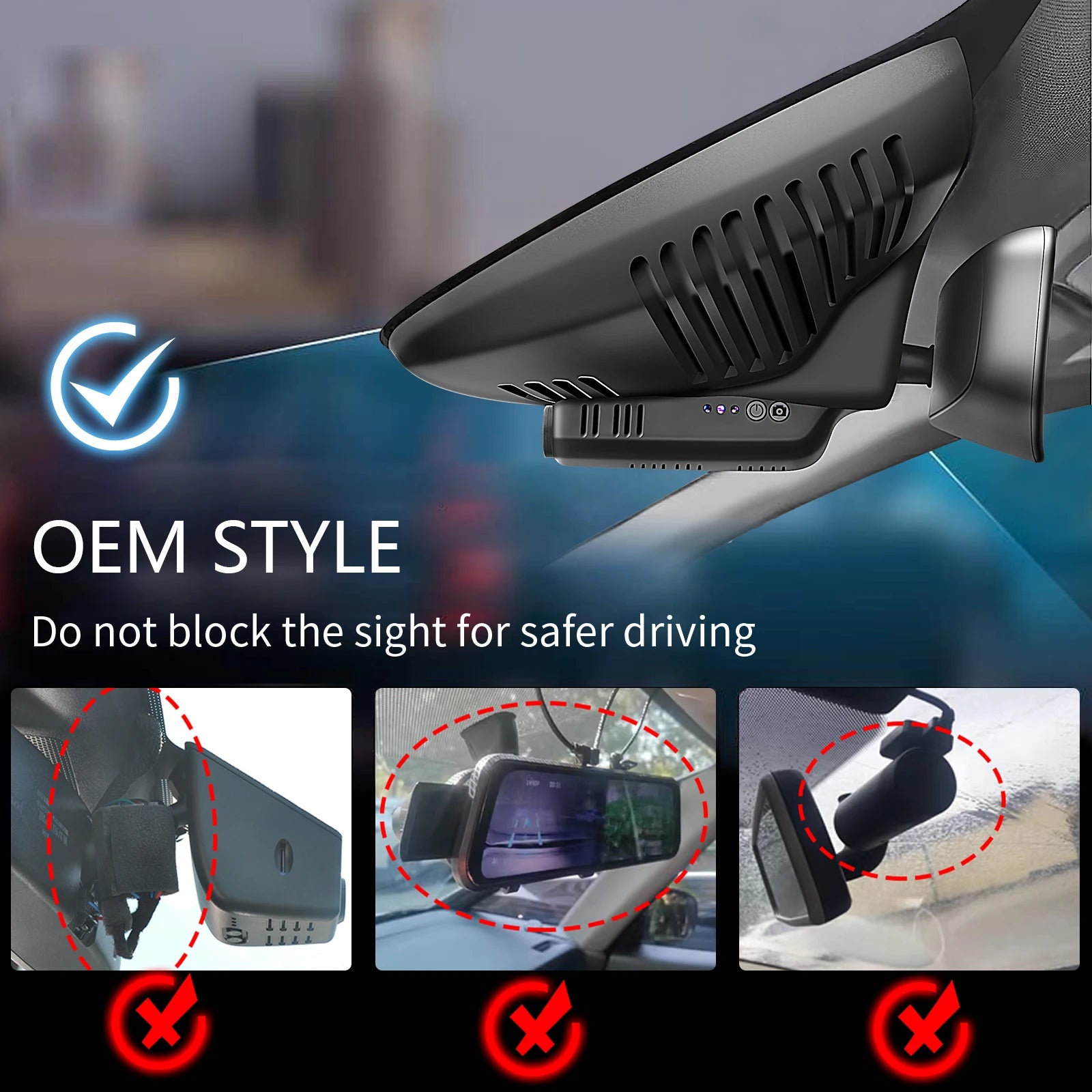 Dash Cam 4K for Volvo XC60 2013-2026 | WiFi Night Vision DVR Camera Recorder