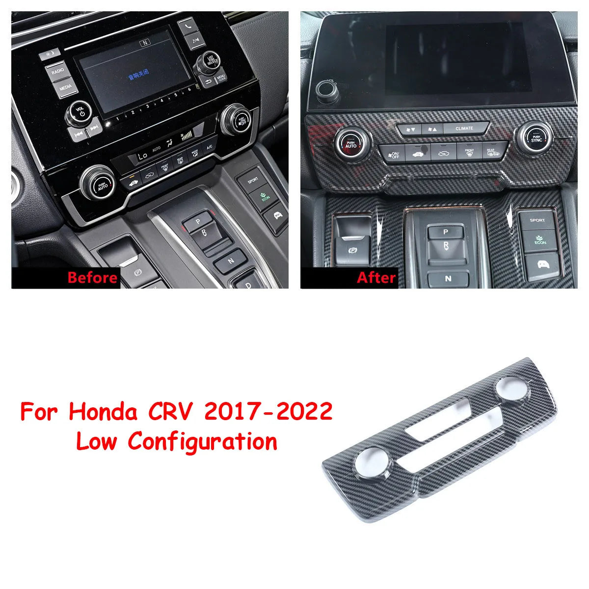 Honda CR-V Interior Trim Kit 2017-2021 | Carbon Fiber Pattern Complete Set