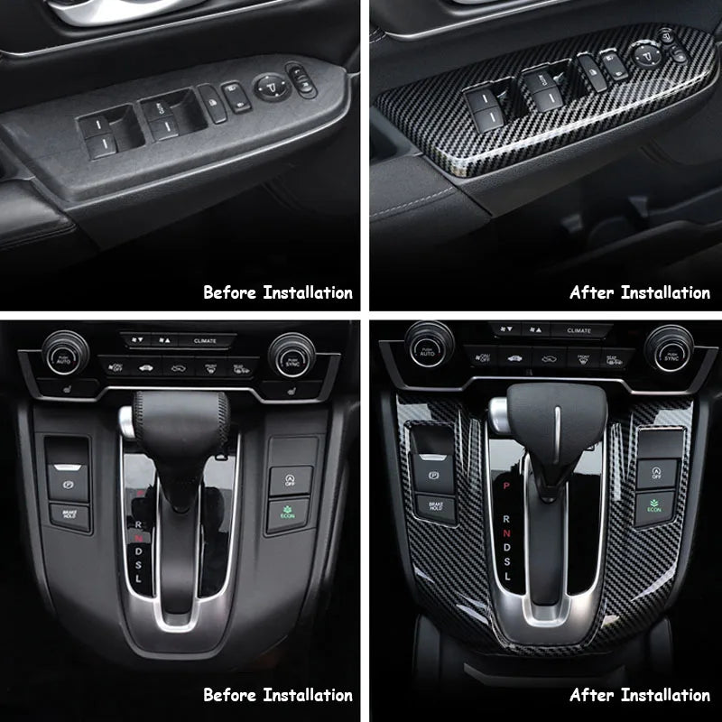 Honda CR-V Interior Trim Kit 2017-2021 | Carbon Fiber Pattern Complete Set