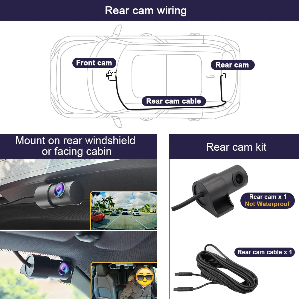 Dash Cam 4K for Dodge Ram 1500/2500/3500/4500 & Challenger Durango | DVR