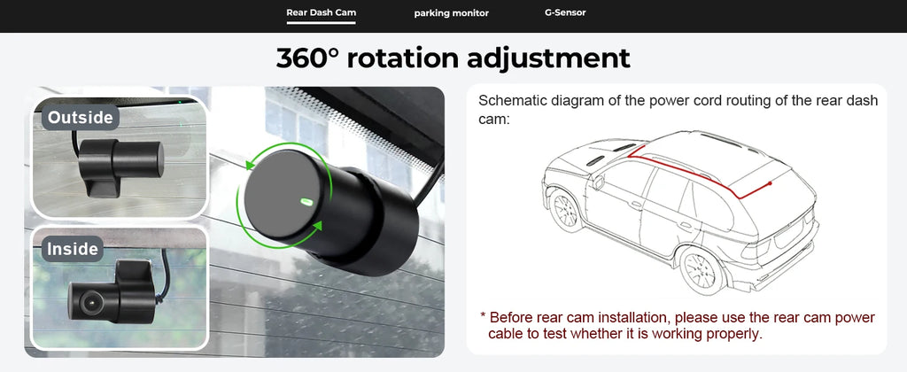 Dash Cam 4K for Volvo XC60 2013-2026 | WiFi Night Vision DVR Camera Recorder