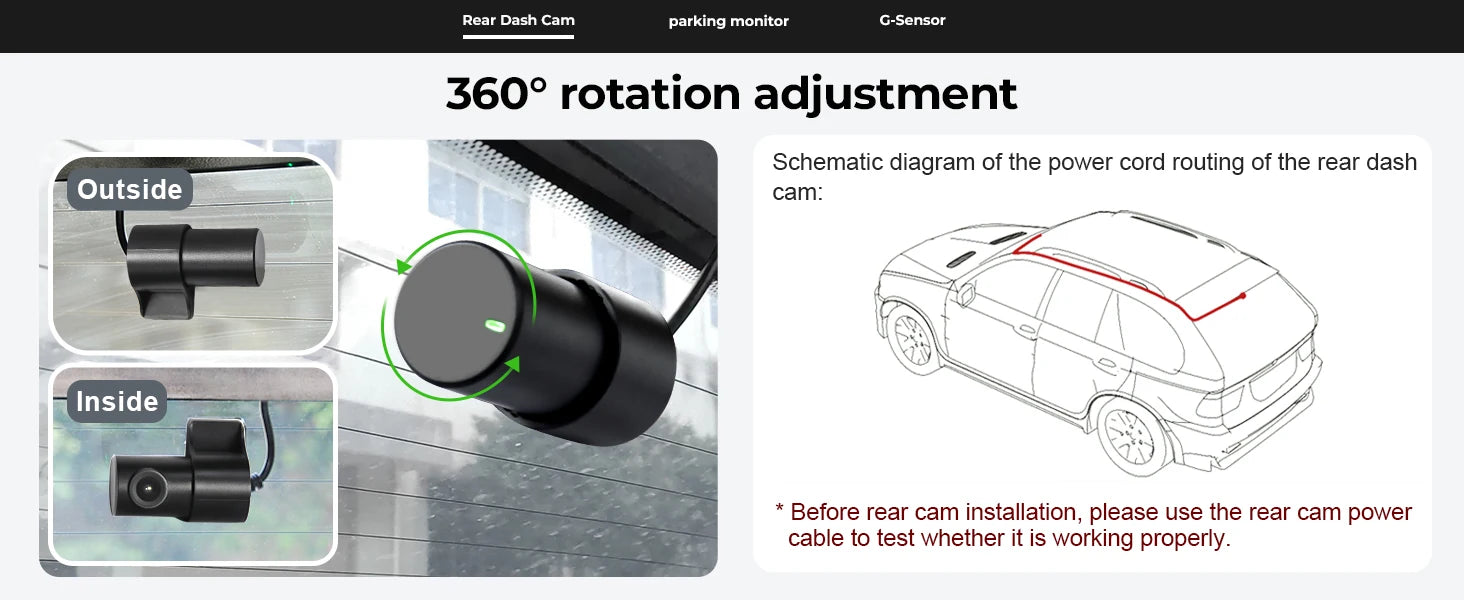 Dash Cam 4K for Volvo XC60 2013-2026 | WiFi Night Vision DVR Camera Recorder