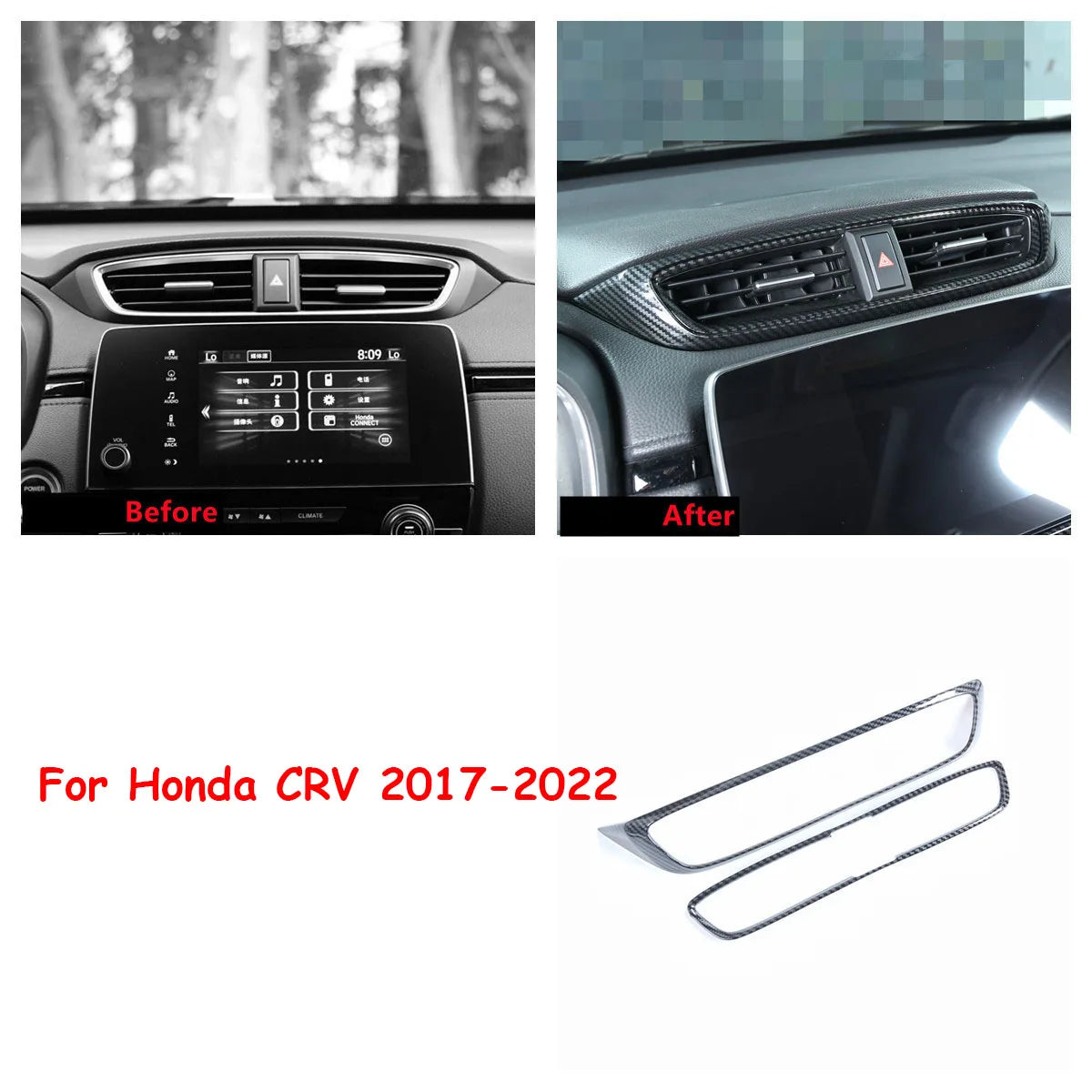 Honda CR-V Interior Trim Kit 2017-2021 | Carbon Fiber Pattern Complete Set