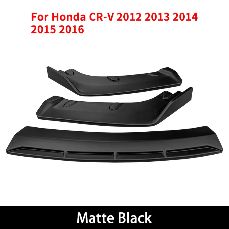 Honda CR-V Front Bumper Lip 2012-2016 | Carbon Fiber ABS Body Kit Spoiler