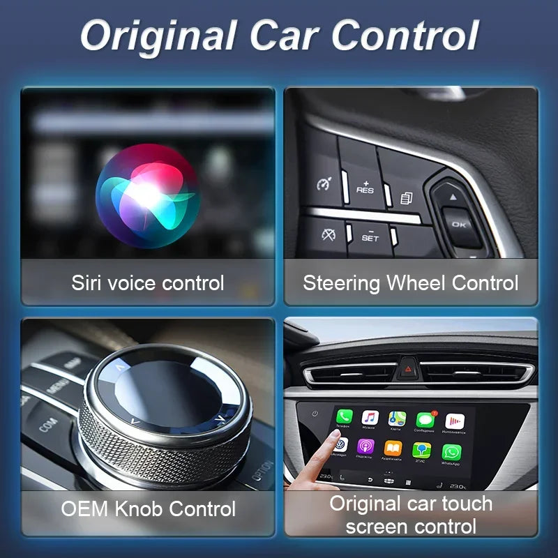 CarPlay Android Auto Wireless Adapter | Convert Wired to Wireless Car Dongle