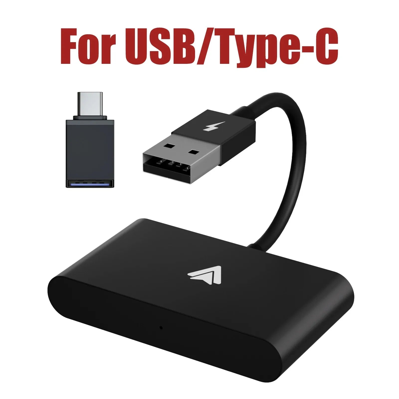 Wireless CarPlay Adapter for iPhone & Android | Convert Wired to Wireless USB/Type-C