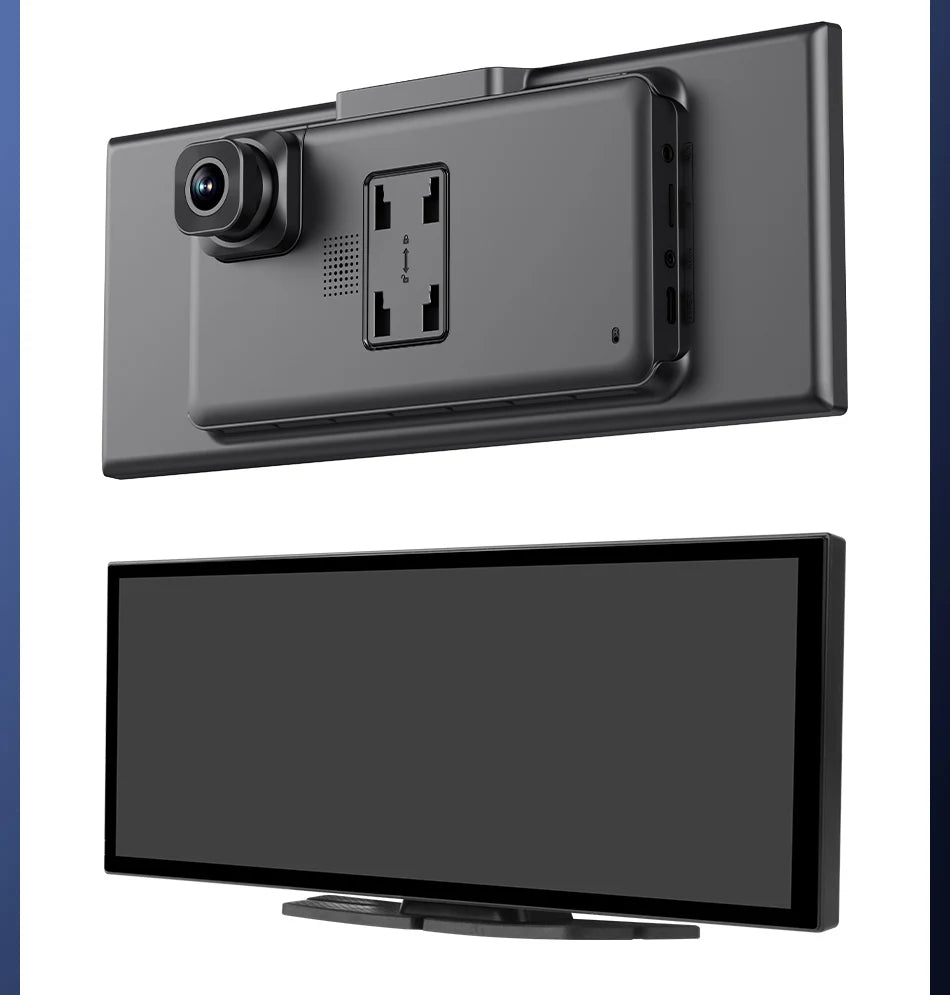 11.26" 4K Dash Cam with Wireless CarPlay & Android Auto | 5G WiFi GPS Navigation DVR