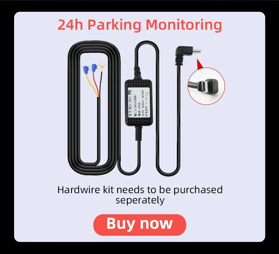 7"/10.26" 4K Dash Cam Wireless CarPlay Android Auto | 350° Rotating Lens GPS DVR