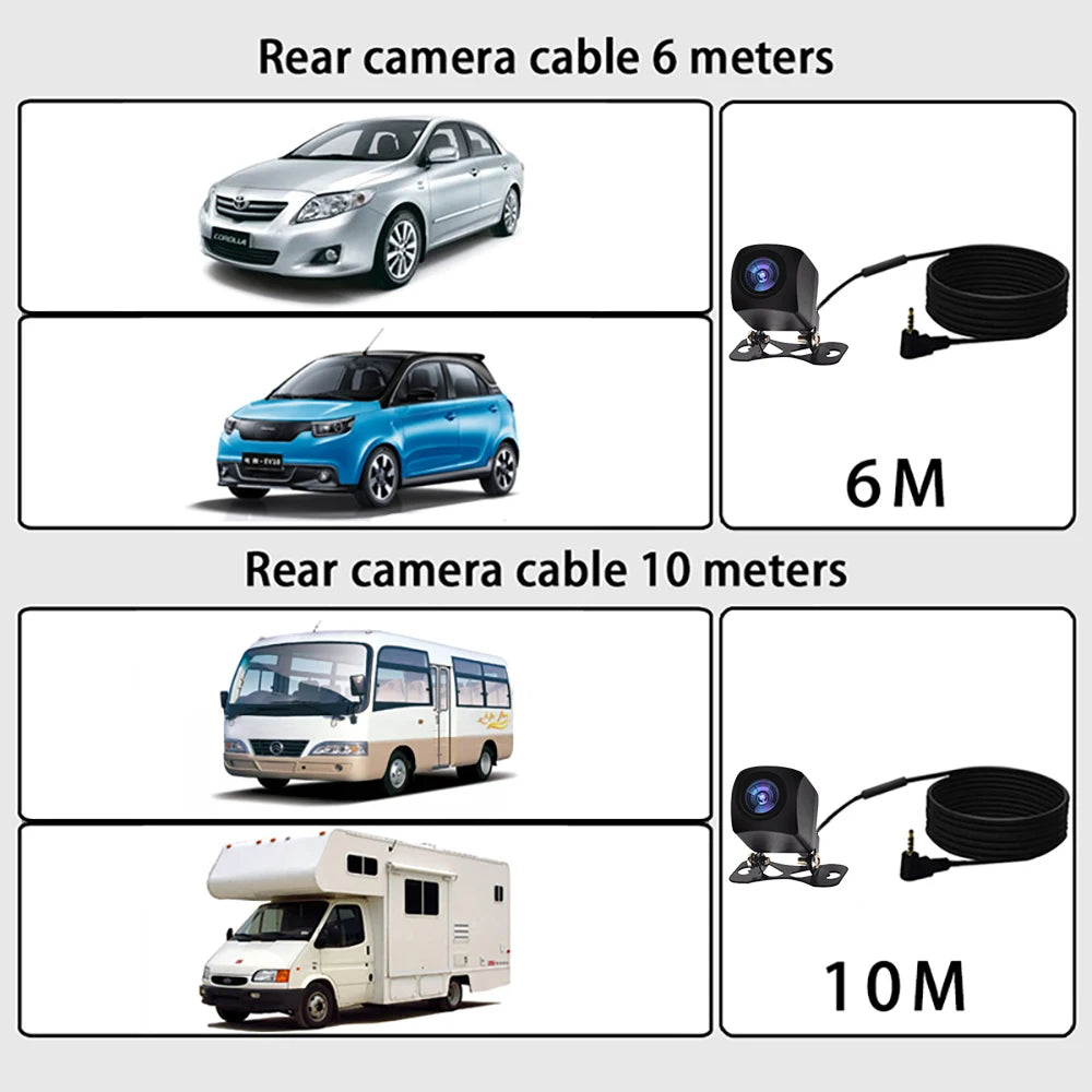 Dash Cam 4K 2160P CarPlay Android Auto | Rearview Mirror GPS 5G WiFi FM AUX DVR