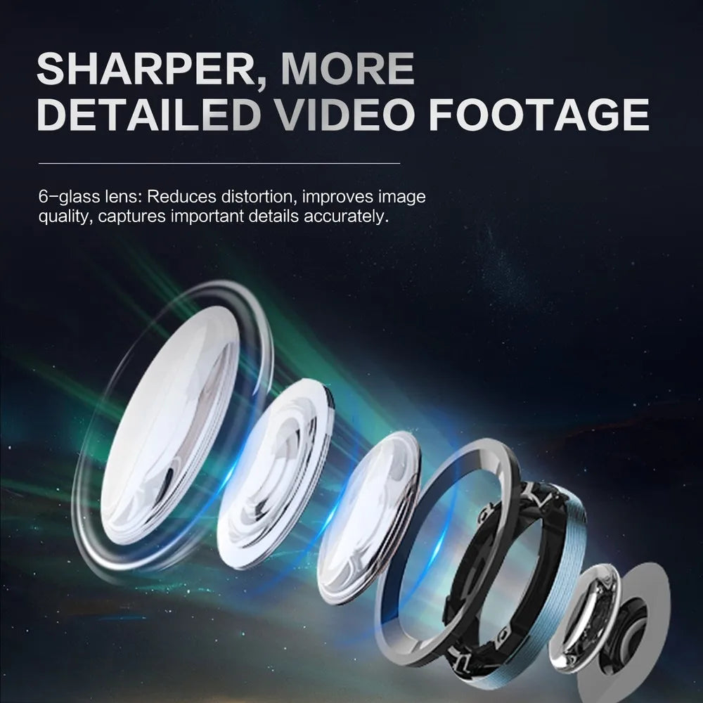 Dash Cam 3 Channel 1080P | Front Rear Inside Car DVR Camera Video Recorder