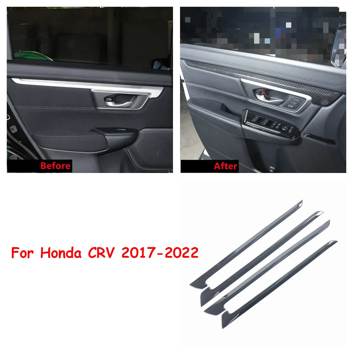 Honda CR-V Interior Trim Kit 2017-2021 | Carbon Fiber Pattern Complete Set