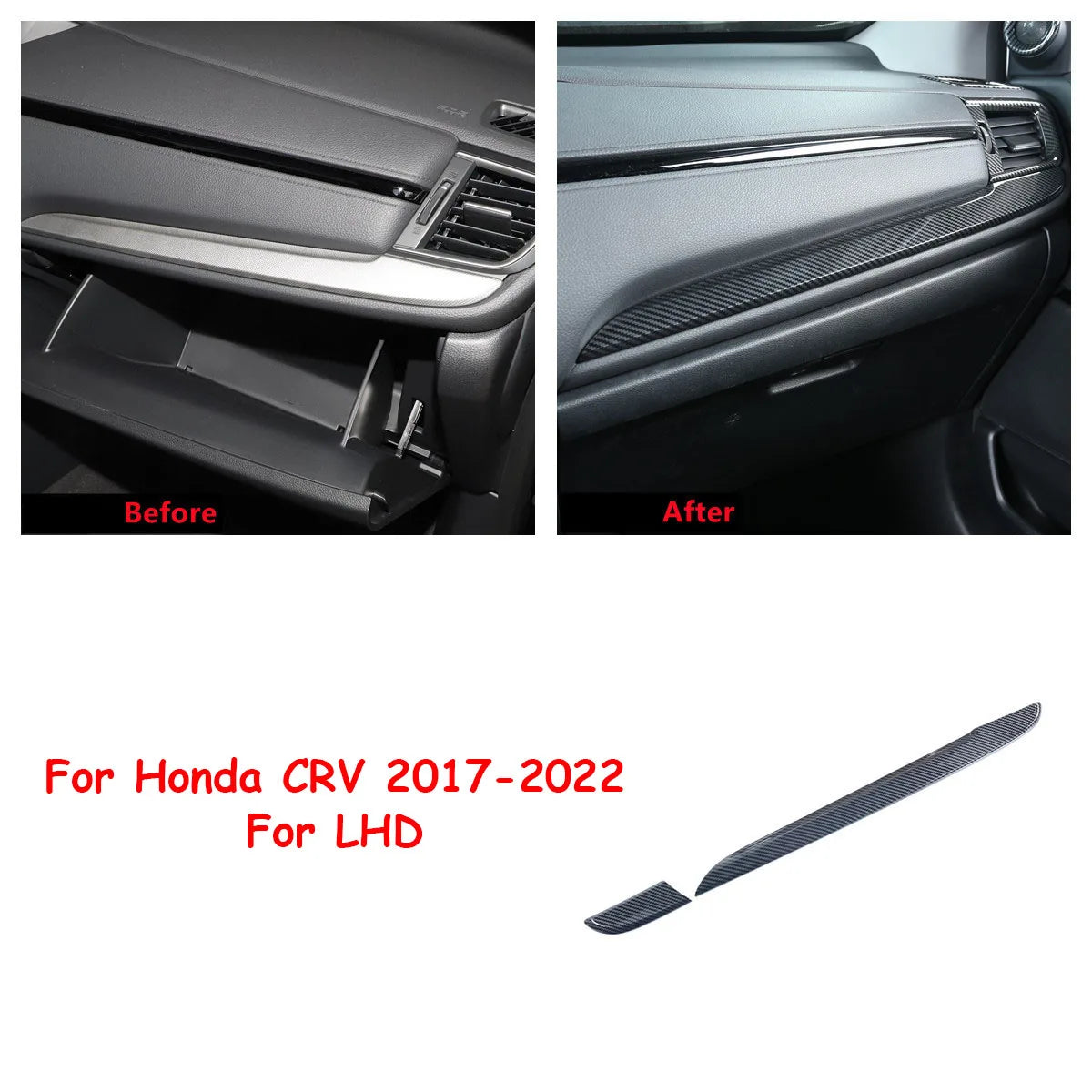 Honda CR-V Interior Trim Kit 2017-2021 | Carbon Fiber Pattern Complete Set