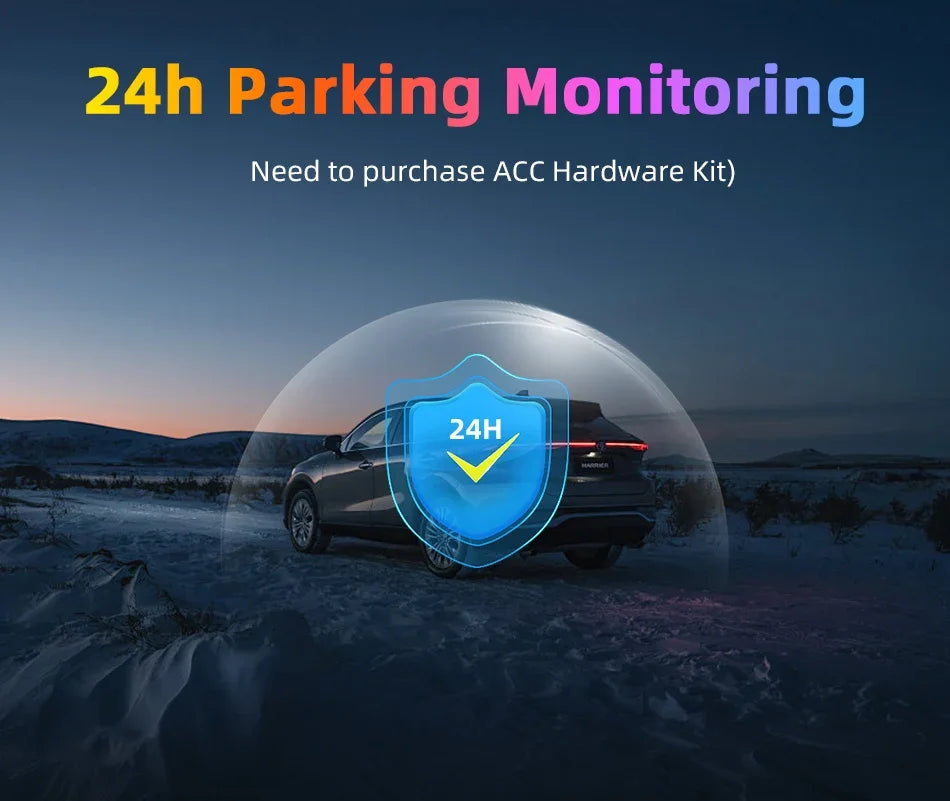 7"/10.26" 4K Dash Cam Wireless CarPlay Android Auto | 350° Rotating Lens GPS DVR