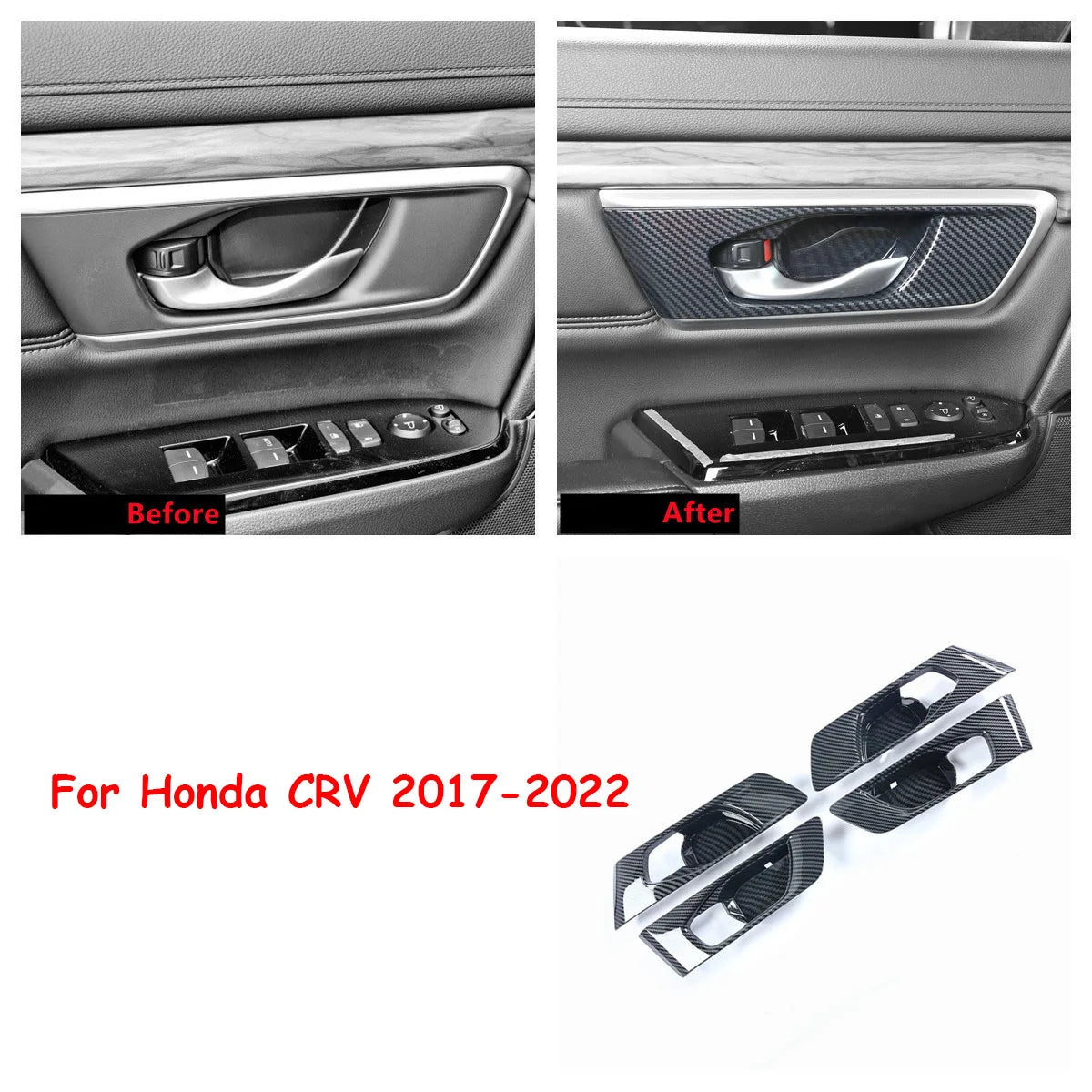 Honda CR-V Interior Trim Kit 2017-2021 | Carbon Fiber Pattern Complete Set