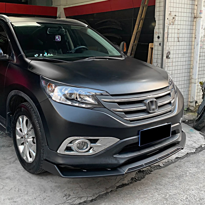 Honda CR-V Front Bumper Lip 2012-2016 | Carbon Fiber ABS Body Kit Spoiler