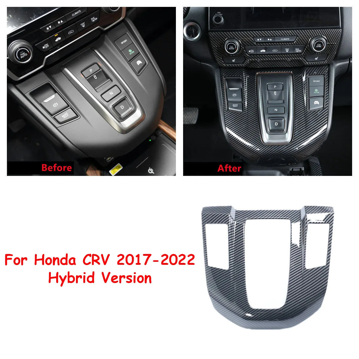 Honda CR-V Interior Trim Kit 2017-2021 | Carbon Fiber Pattern Complete Set