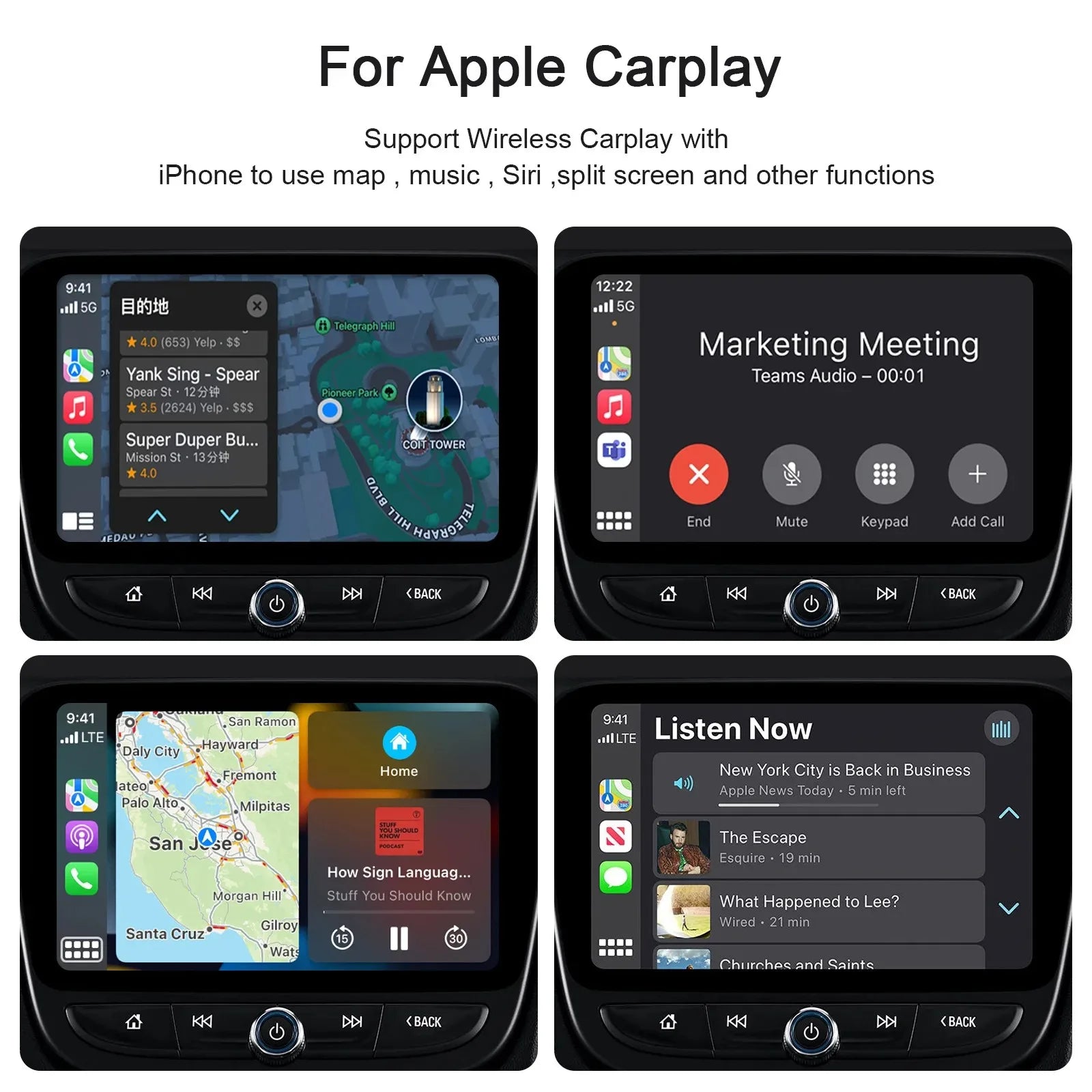 Wireless CarPlay Adapter for iPhone & Android | Convert Wired to Wireless USB/Type-C